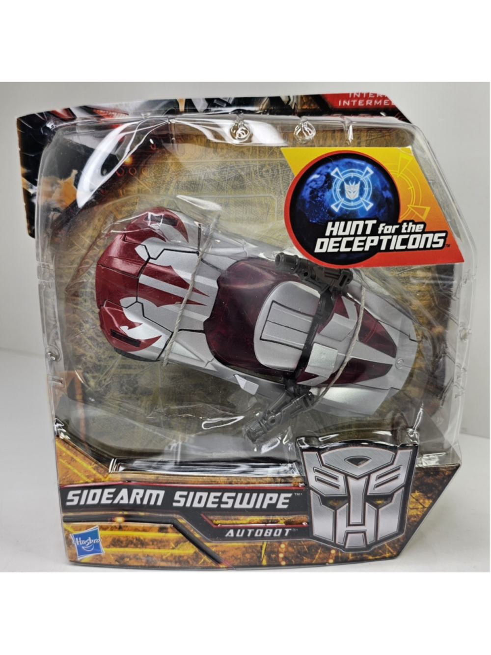 SEALED Transformers Hunt For The Decepticons HFTD Deluxe Class Sidearm Sideswipe